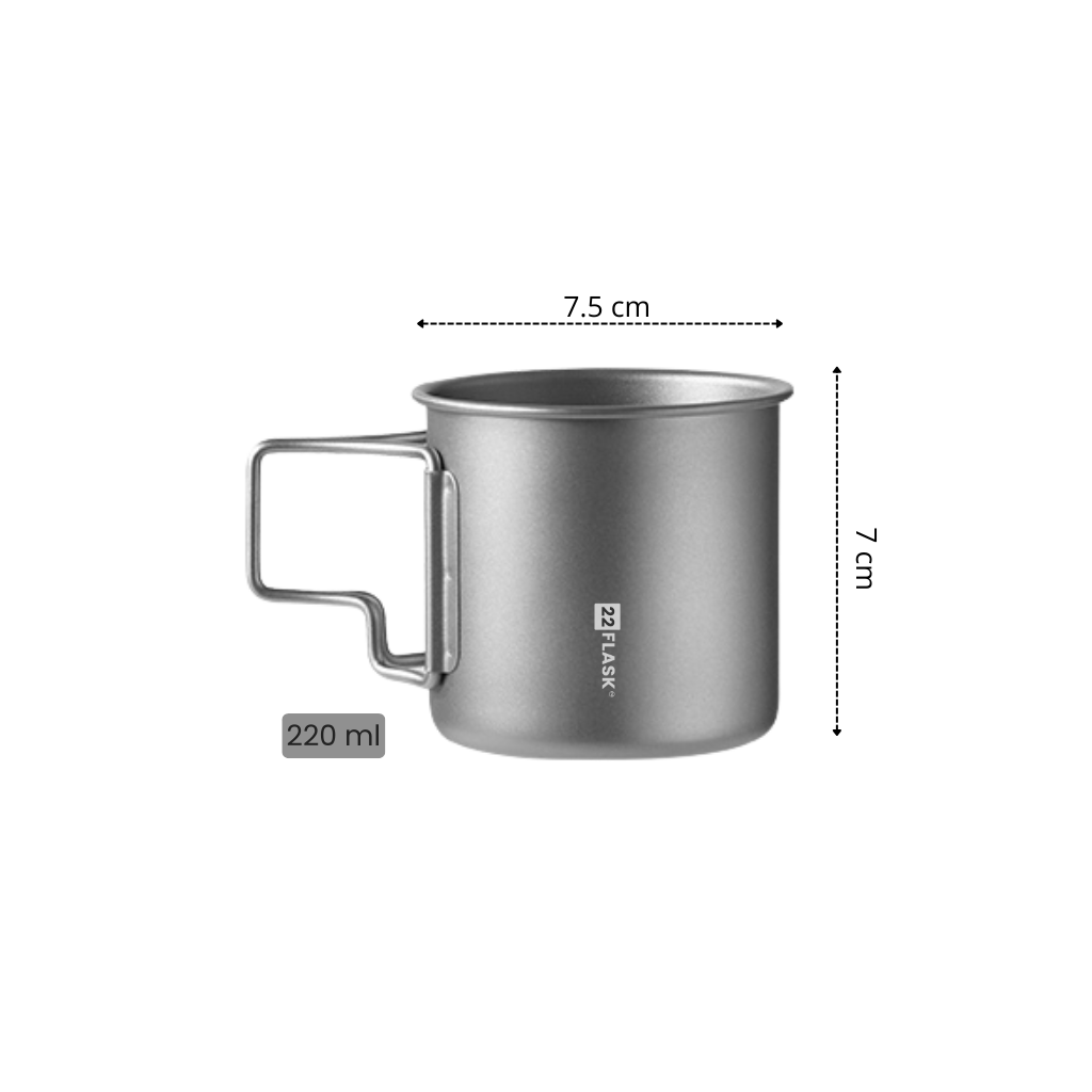Titanium Single Layer Mug (220/380/550)
