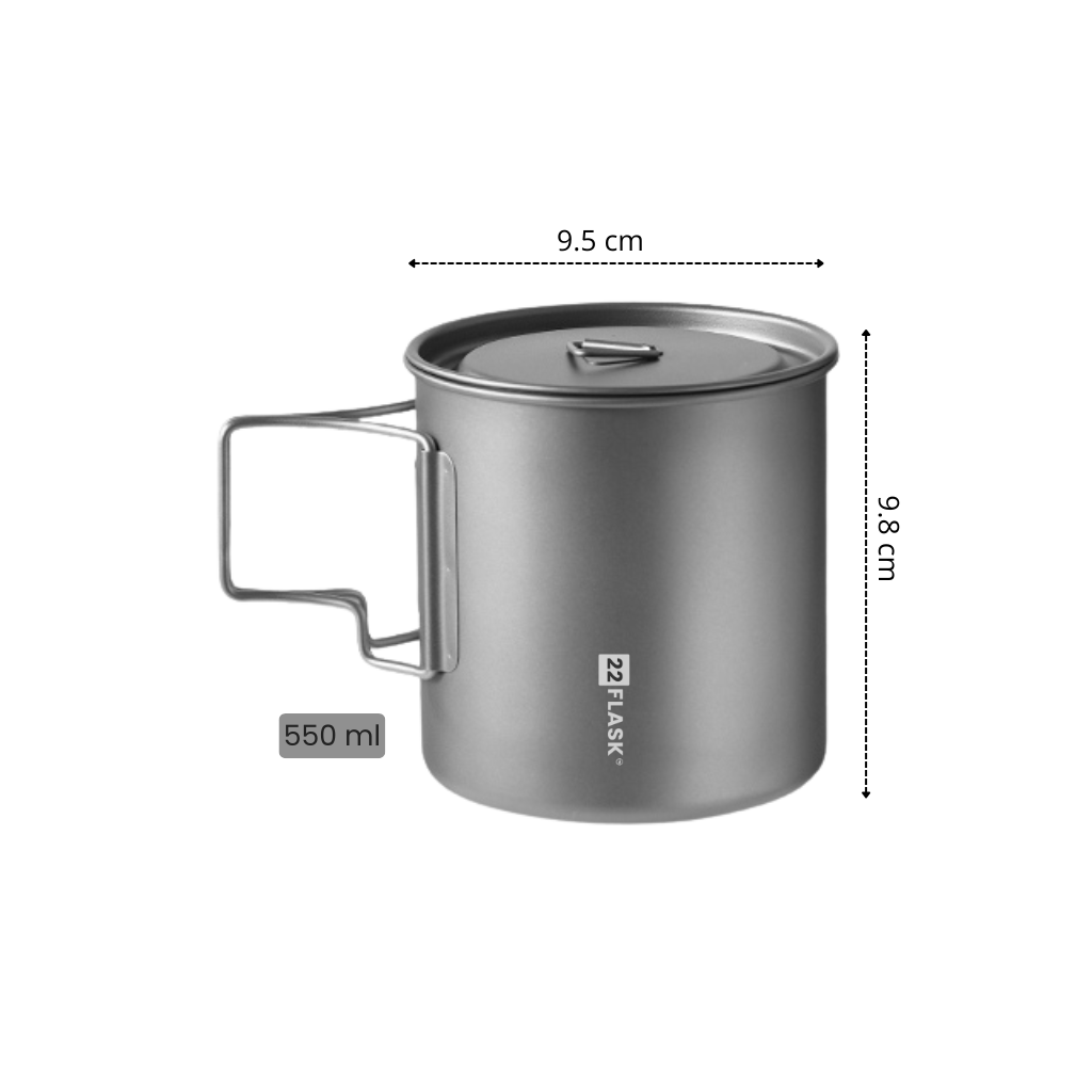 Titanium Single Layer Mug (220/380/550)