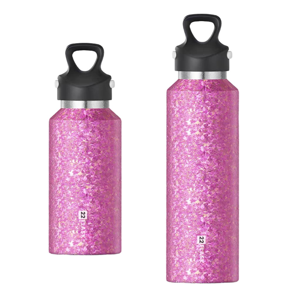 20 oz (600ml) Ti Double-Wall Insulated Travel Bottle with Safety Lock