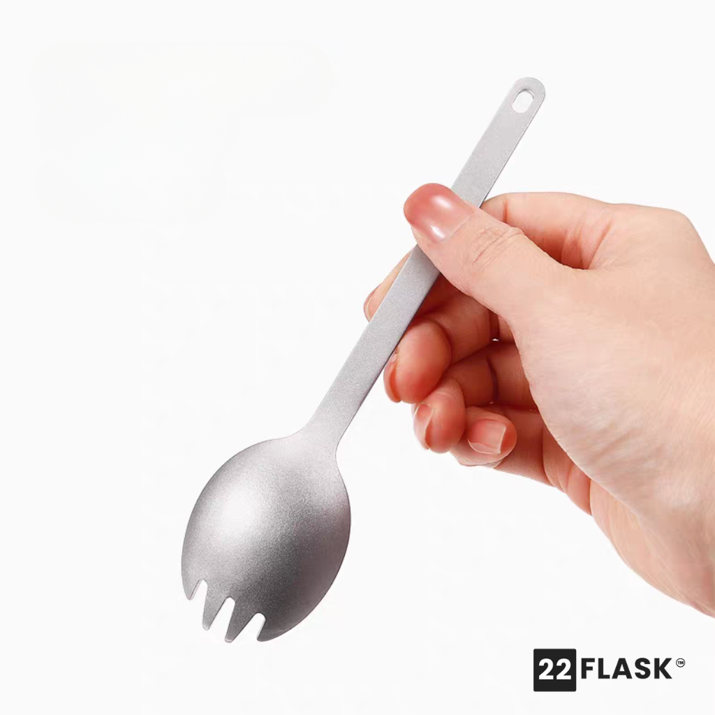 Titanium Spork, Sturdy Handle