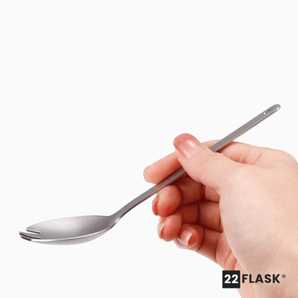 Titanium Spork, Sturdy Handle