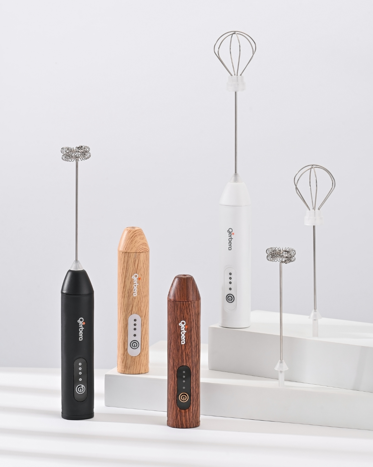 Gerbera 3-Speed Electric Milk Frother, Fast, Quiet, Powerful