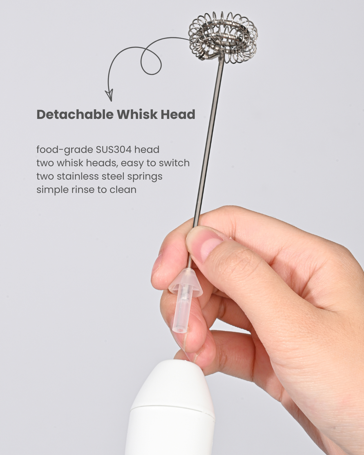 Gerbera 3-Speed Electric Milk Frother, Fast, Quiet, Powerful