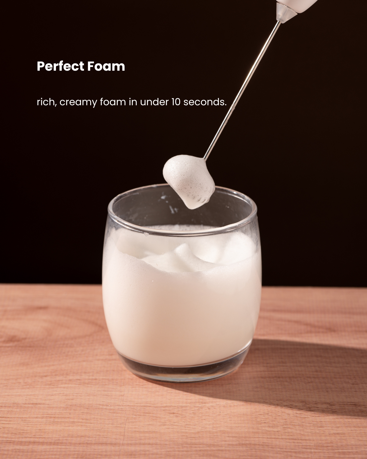 Gerbera 3-Speed Electric Milk Frother, Fast, Quiet, Powerful