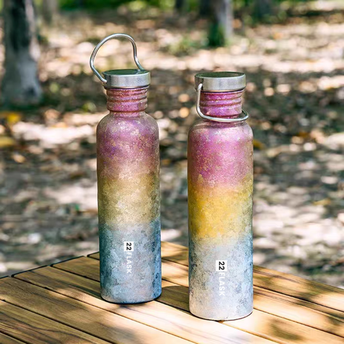 750ML Titanium Anodized Single-Layer Water Bottle