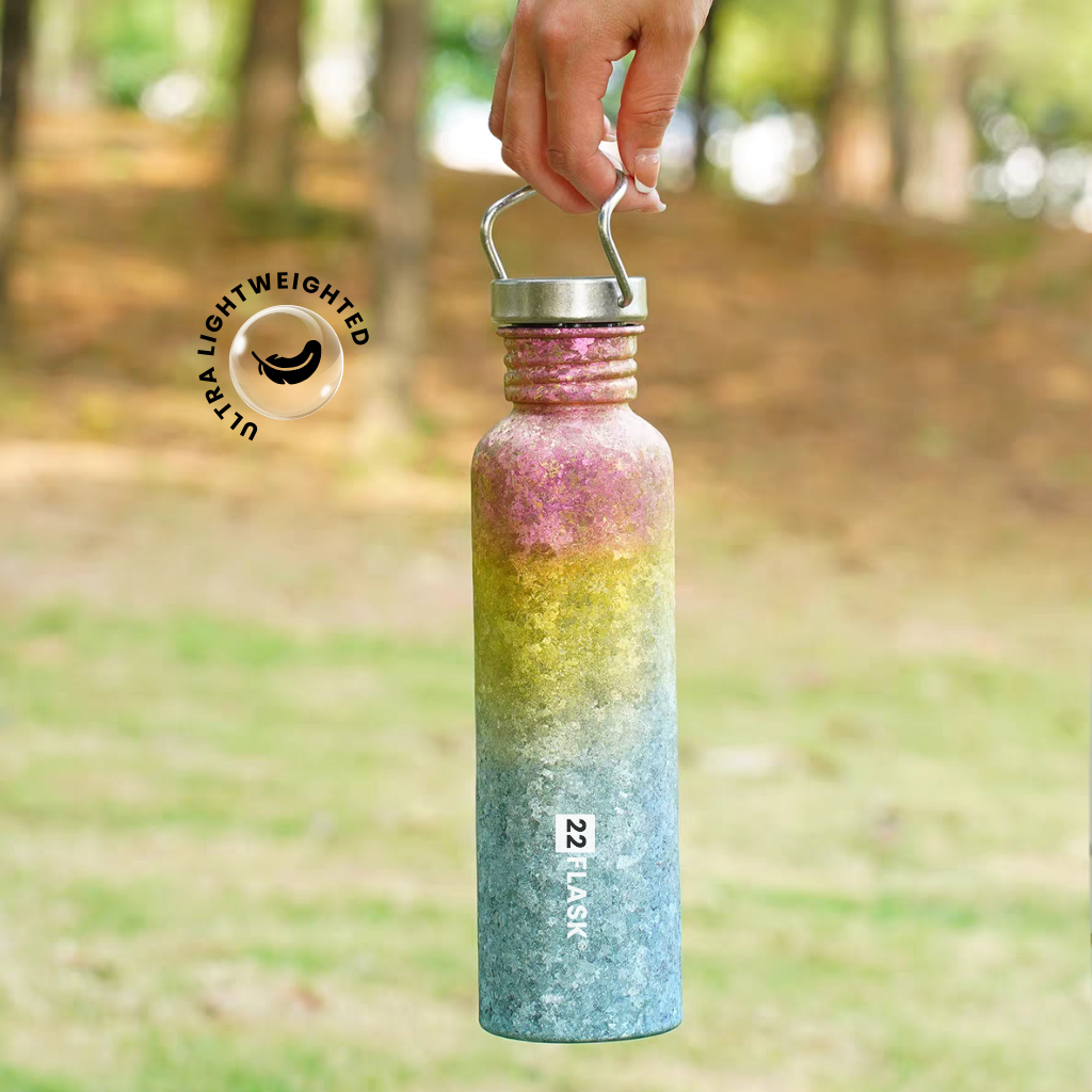 750ML Titanium Anodized Single-Layer Water Bottle