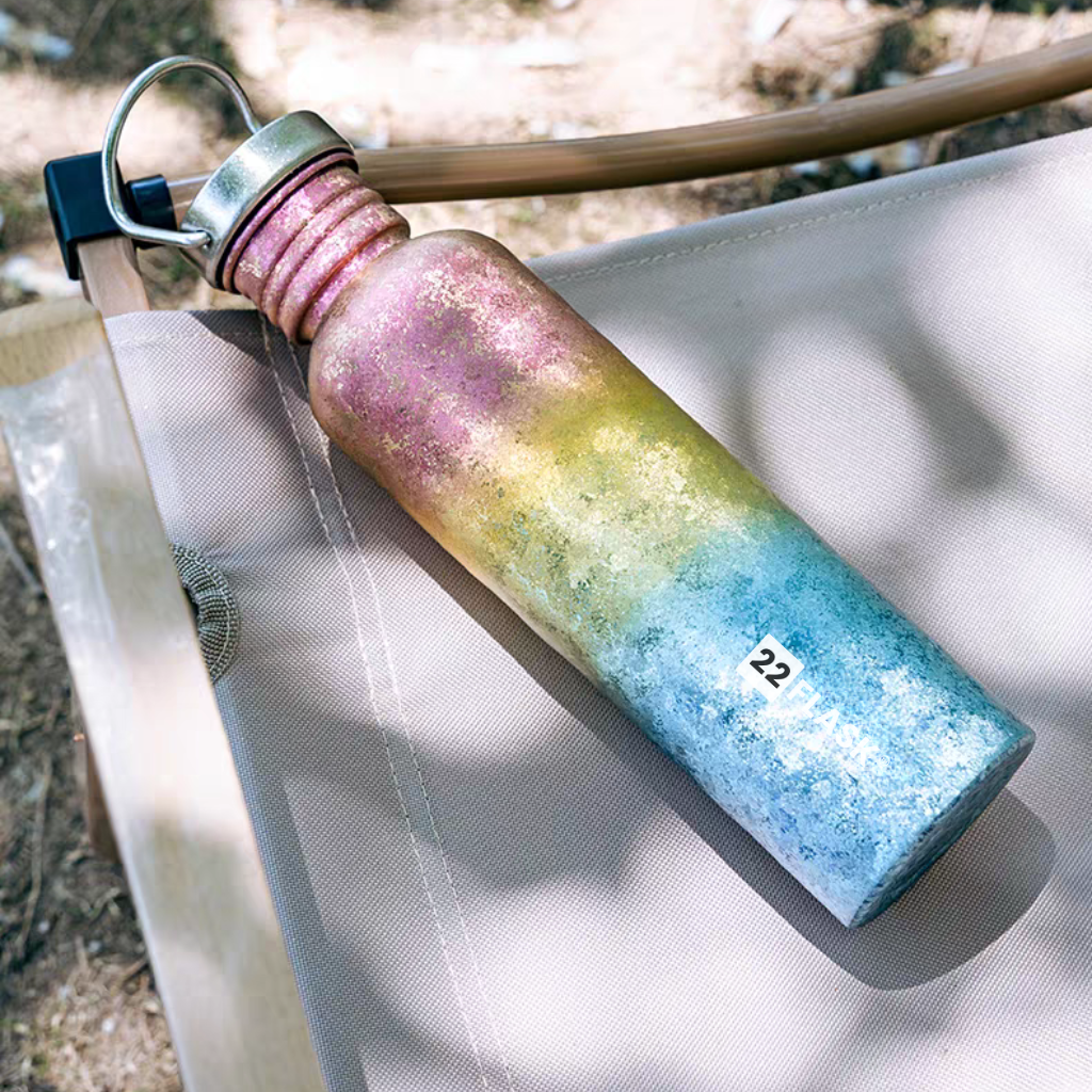 750ML Titanium Anodized Single-Layer Water Bottle