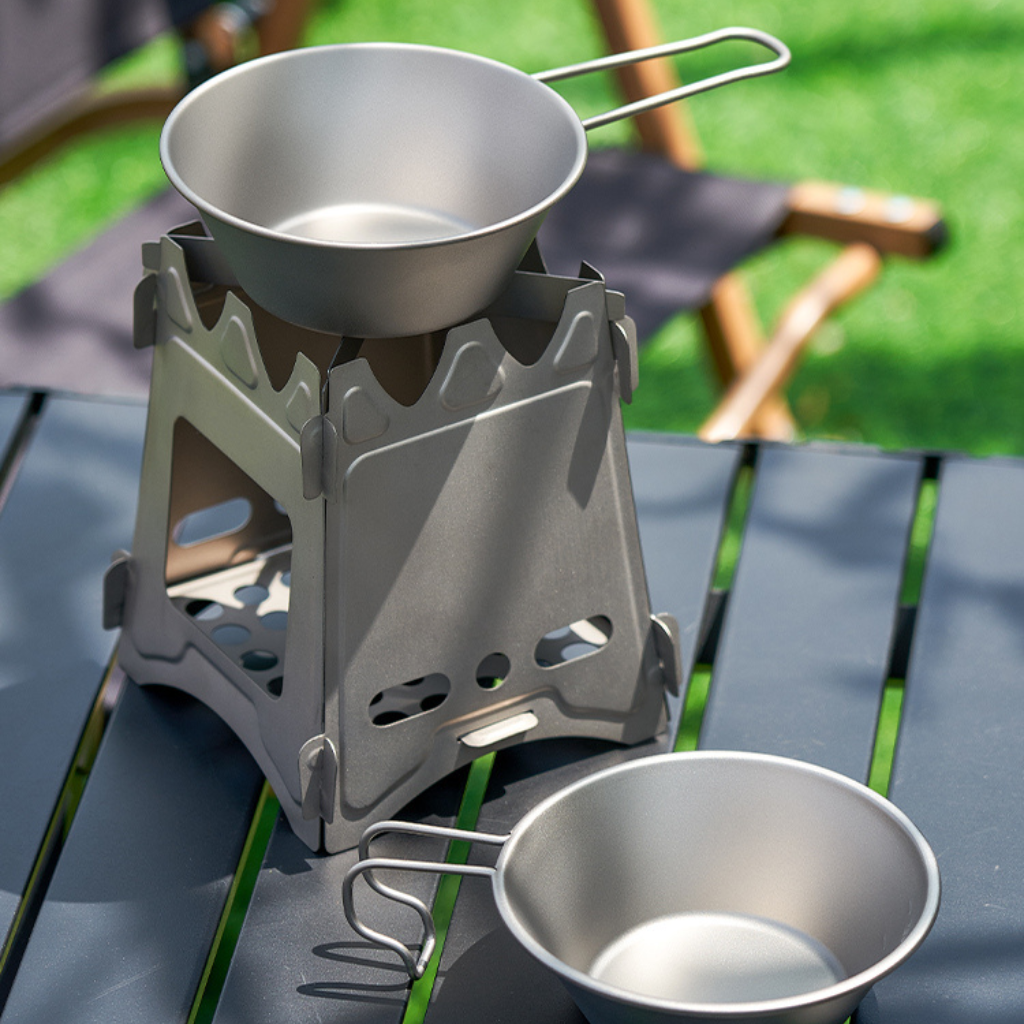 Titanium Stackable Backpackers Cup